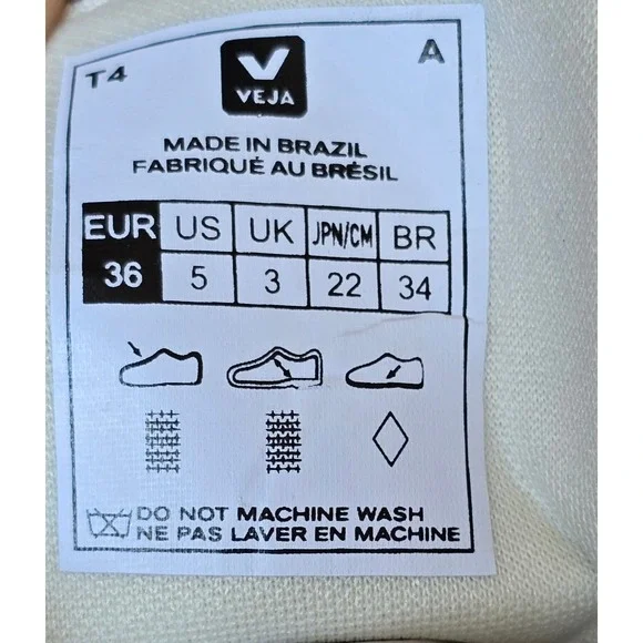 Veja L.R.O. Sneakers Women's US 5 Beige Blue Casual Shoes LOOK AT All PHOTOS‎ - Picture 3 of 12